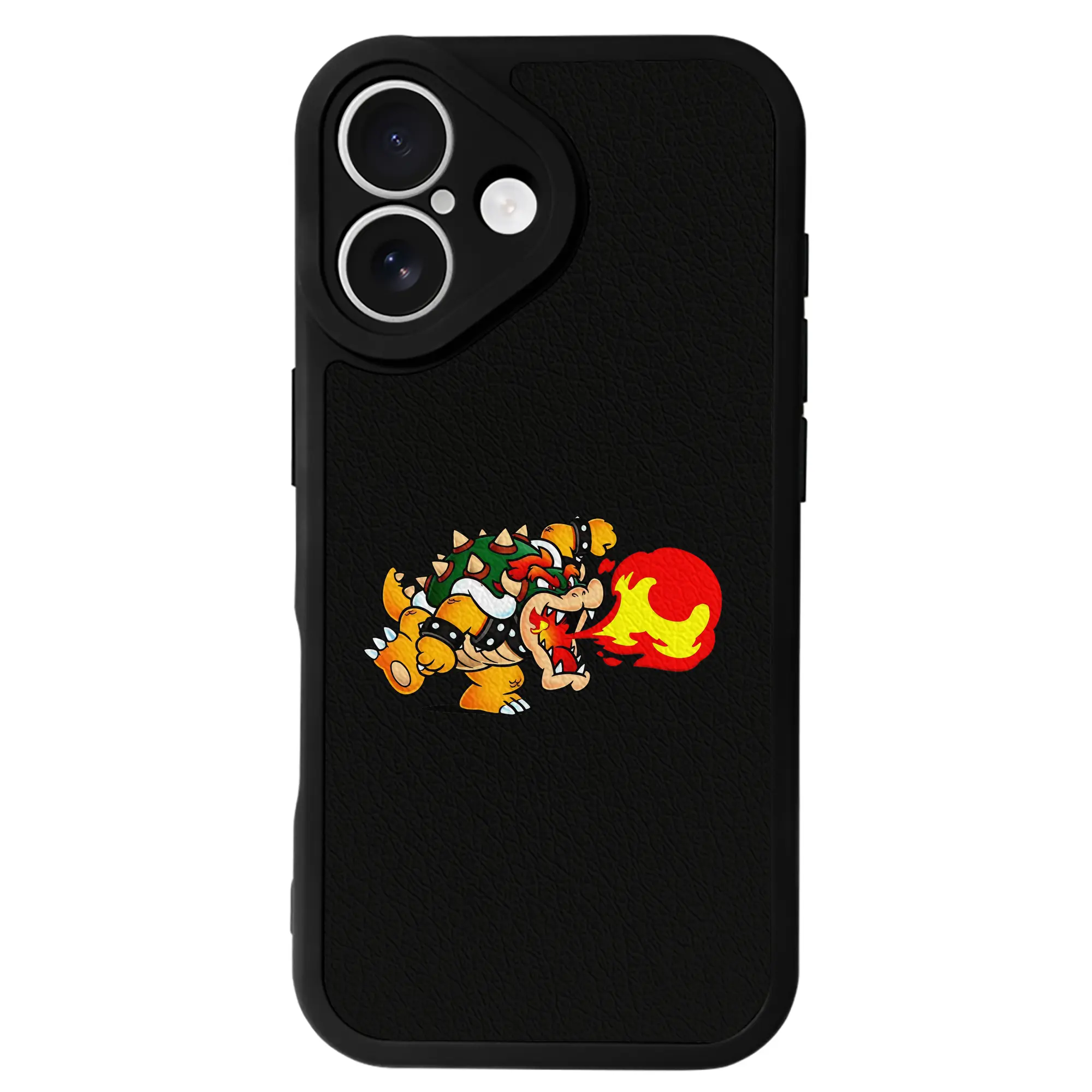 マリオ グッズ クッパ - IPhone 16シリーズ対応 ・ シリコンスマホケース ・ レザー調 ・ 高精度フィット ・ 耐衝撃 ・ ワイヤレス充電対応 ・ 精密カット